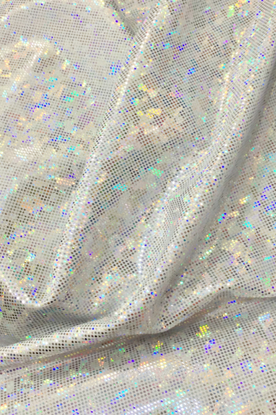 Lycra honey holografikus anyag - ARGENTO